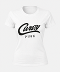 white curvy pink boyfriend tee